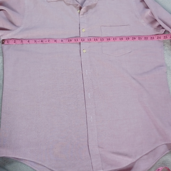 The Men's Store At Sears Button Down Shirt Long Sleeve Light Size 16.5 - Picture 6 of 7